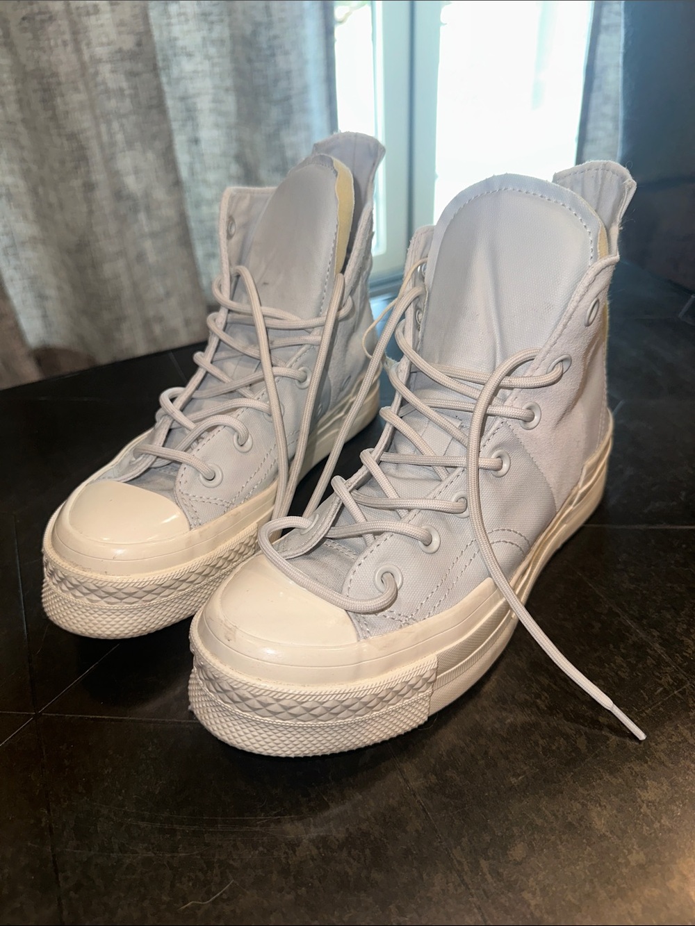 Converse Women's High-Top Sneakers in Light Gray
